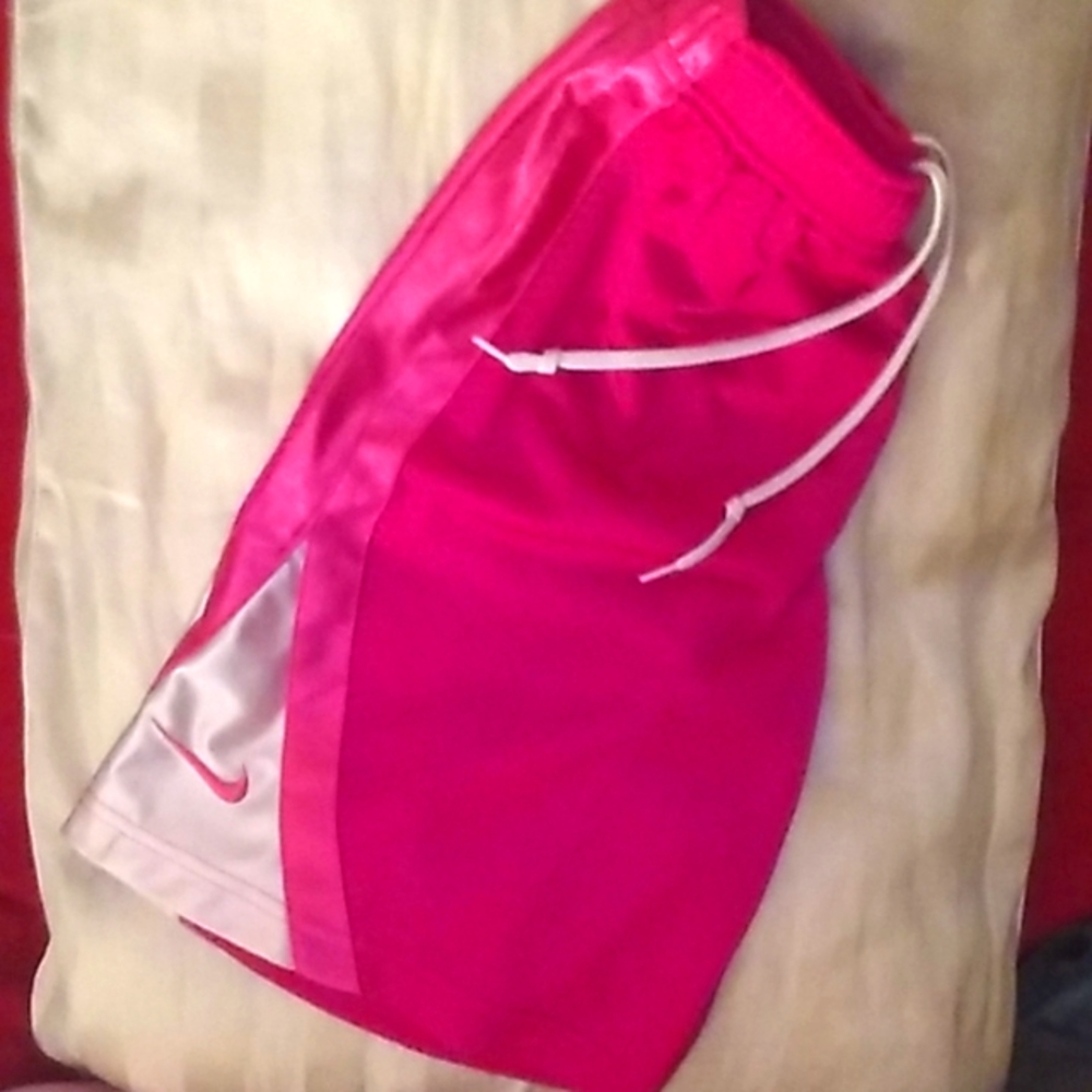 Nike medium bright pink shorts